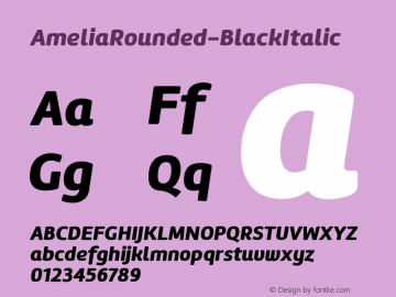 AmeliaRounded-BlackItalic