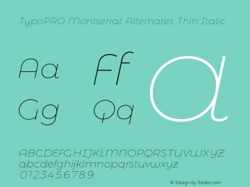 TypoPRO Montserrat Alternates