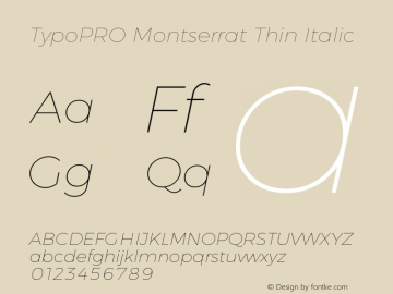 TypoPRO Montserrat