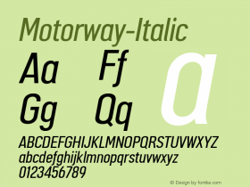 Motorway-Italic