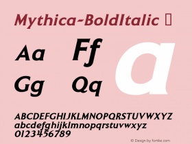Mythica-BoldItalic