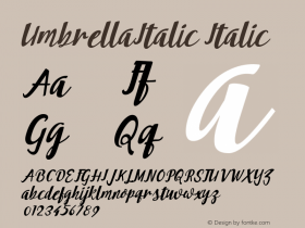 UmbrellaItalic