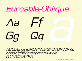 Eurostile-Oblique