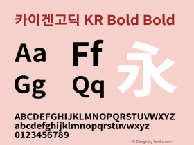 카이겐고딕 KR Bold