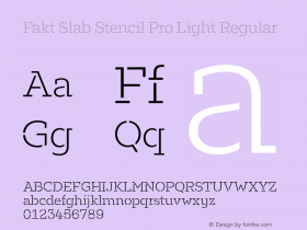 Fakt Slab Stencil Pro Light