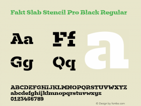 Fakt Slab Stencil Pro Black