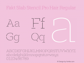 Fakt Slab Stencil Pro Hair