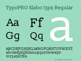 TypoPRO Slabo 13px