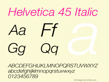 Helvetica 45