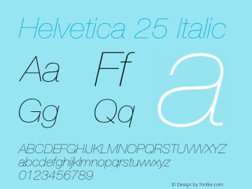 Helvetica 25