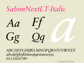 SabonNextLT-Italic