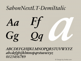 SabonNextLT-DemiItalic