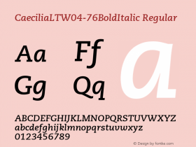 CaeciliaLT-76BoldItalic