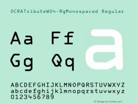 OCRATribute-RgMonospaced