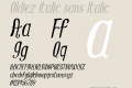 Oldiez italic sans