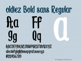 oldiez Bold sans