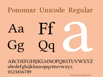 Ponomar Unicode