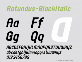 Rotundus-BlackItalic