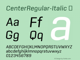 CenterRegular-Italic