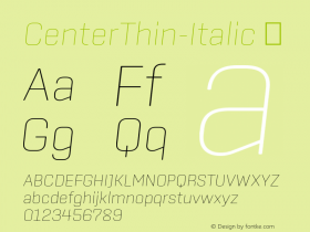 CenterThin-Italic