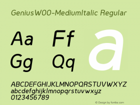 Genius-MediumItalic