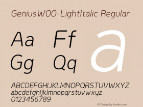 Genius-LightItalic