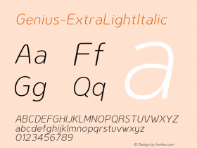 Genius-ExtraLightItalic