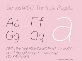 Genius-ThinItalic