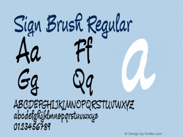 Sign Brush