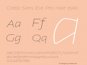 Greta Sans Ext Pro Hair
