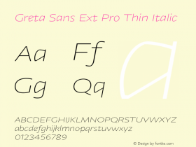 Greta Sans Ext Pro Thin