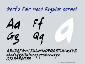 Gort's Fair Hand Regular