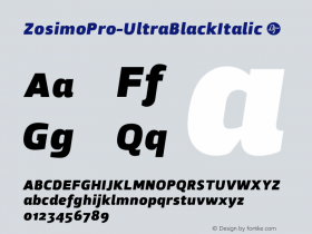 ZosimoPro-UltraBlackItalic