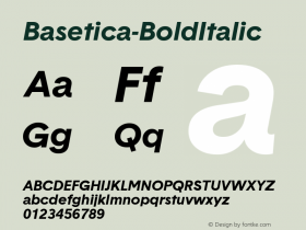 Basetica-BoldItalic