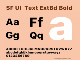 SF UI Text ExtBd
