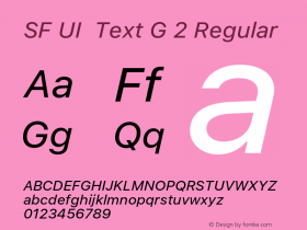 SF UI Text G 2