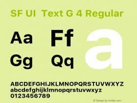 SF UI Text G 4