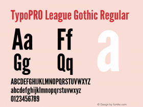 TypoPRO League Gothic