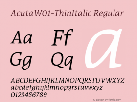 Acuta-ThinItalic