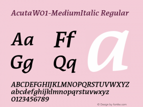 Acuta-MediumItalic