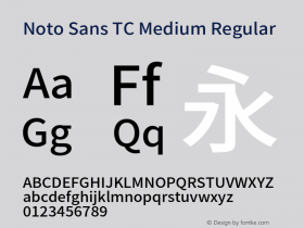 Noto Sans TC Medium