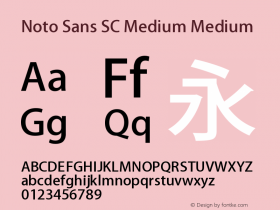 Noto Sans SC Medium