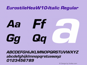 EurostileHea-Italic