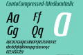 ContoCompressed-MediumItalic