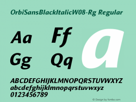 OrbiSansBlackItalic-Rg