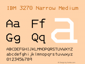 IBM 3270 Narrow