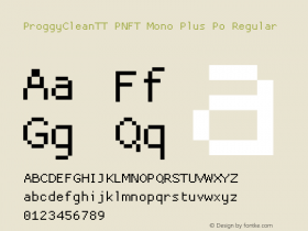 ProggyCleanTT PNFT Mono Plus Po