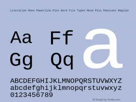 Literation Mono Powerline Plus Nerd File Types Mono Plus Pomicons