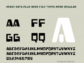 Heavy Data Plus Nerd File Types Mono