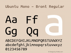 Ubuntu Mono - Bront